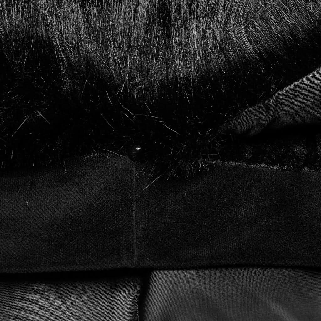 Sherpa Fur Collar Cape - PunkRave