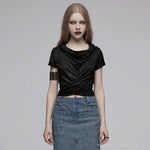 Street Rebel Cowl Neckline Tee - PunkRave