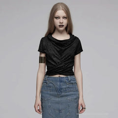 Street Rebel Cowl Neckline Tee - PunkRave