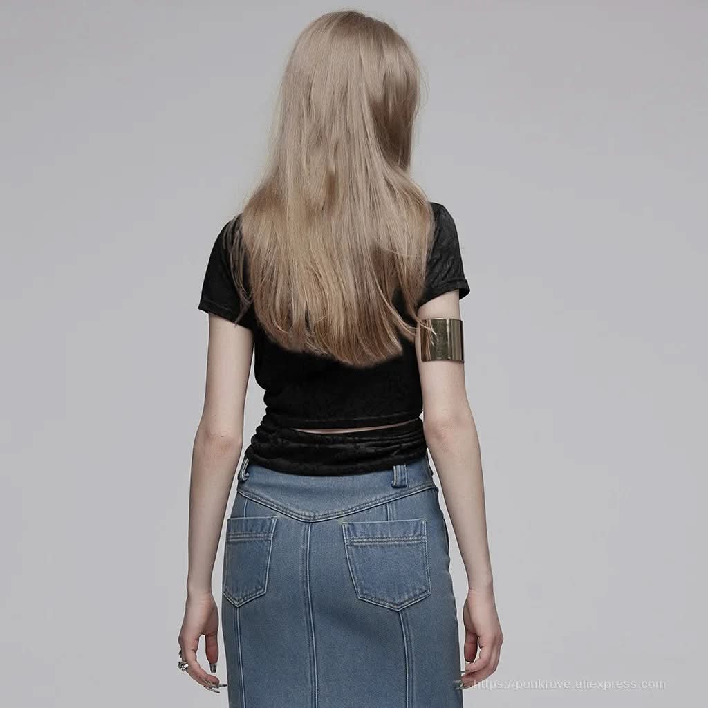 Street Rebel Cowl Neckline Tee - PunkRave