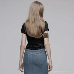 Street Rebel Cowl Neckline Tee - PunkRave