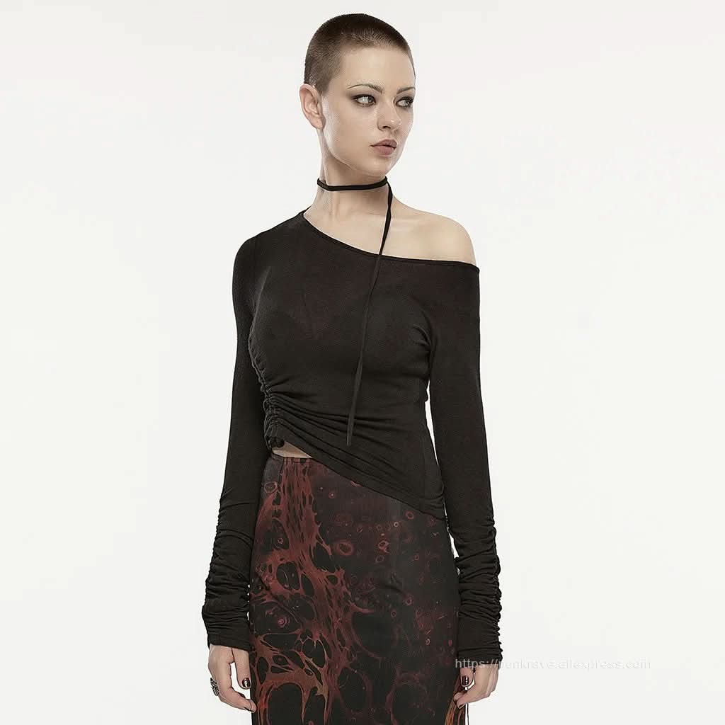 Chaos Chains Ruched Top - PunkRave
