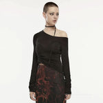 Chaos Chains Ruched Top - PunkRave