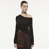 Chaos Chains Ruched Top - PunkRave