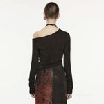 Chaos Chains Ruched Top - PunkRave