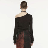 Chaos Chains Ruched Top - PunkRave