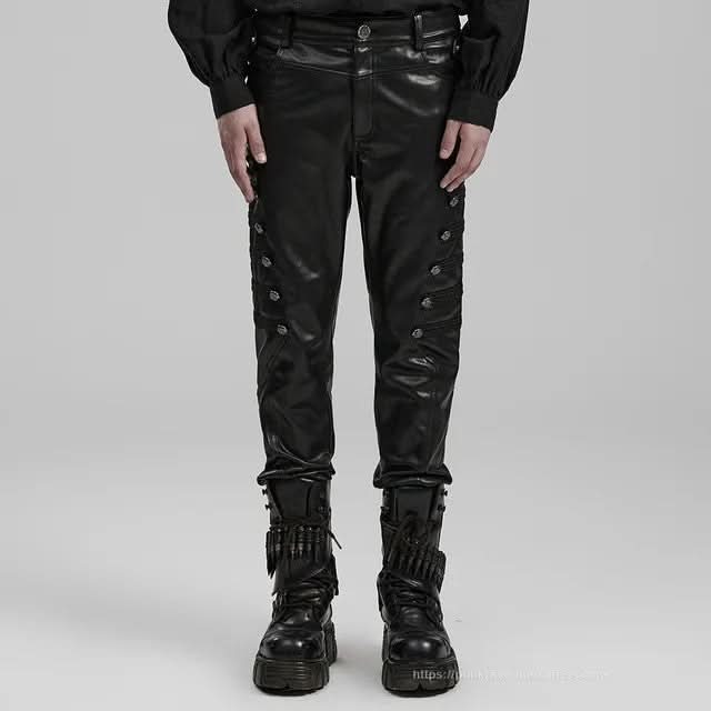 Whispering Wraith PU Pants - PunkRave