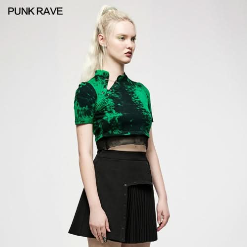 Jasmine Tie-Dyed Crop Top - PunkRave