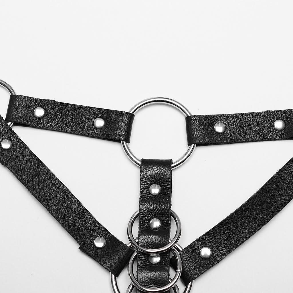 Darkwave PU Body Harness - PunkRave