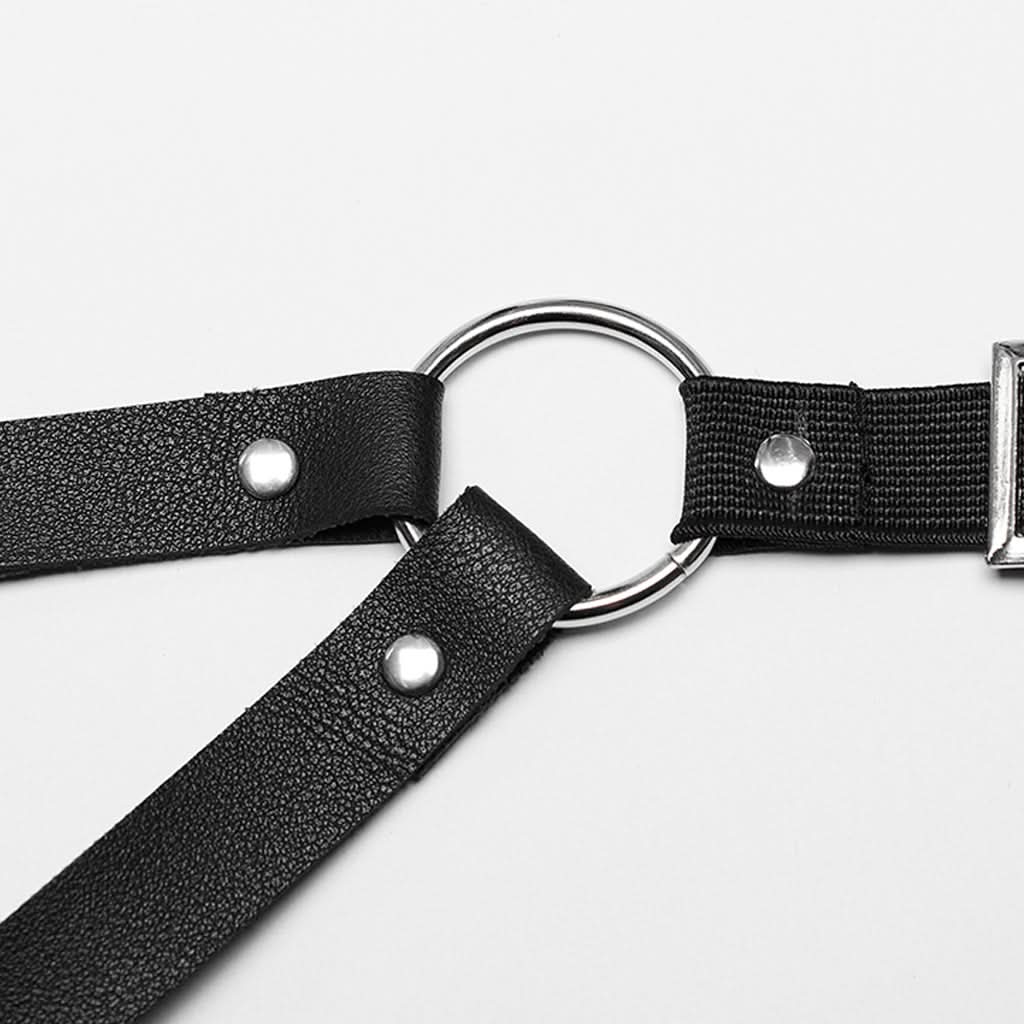 Darkwave PU Body Harness - PunkRave