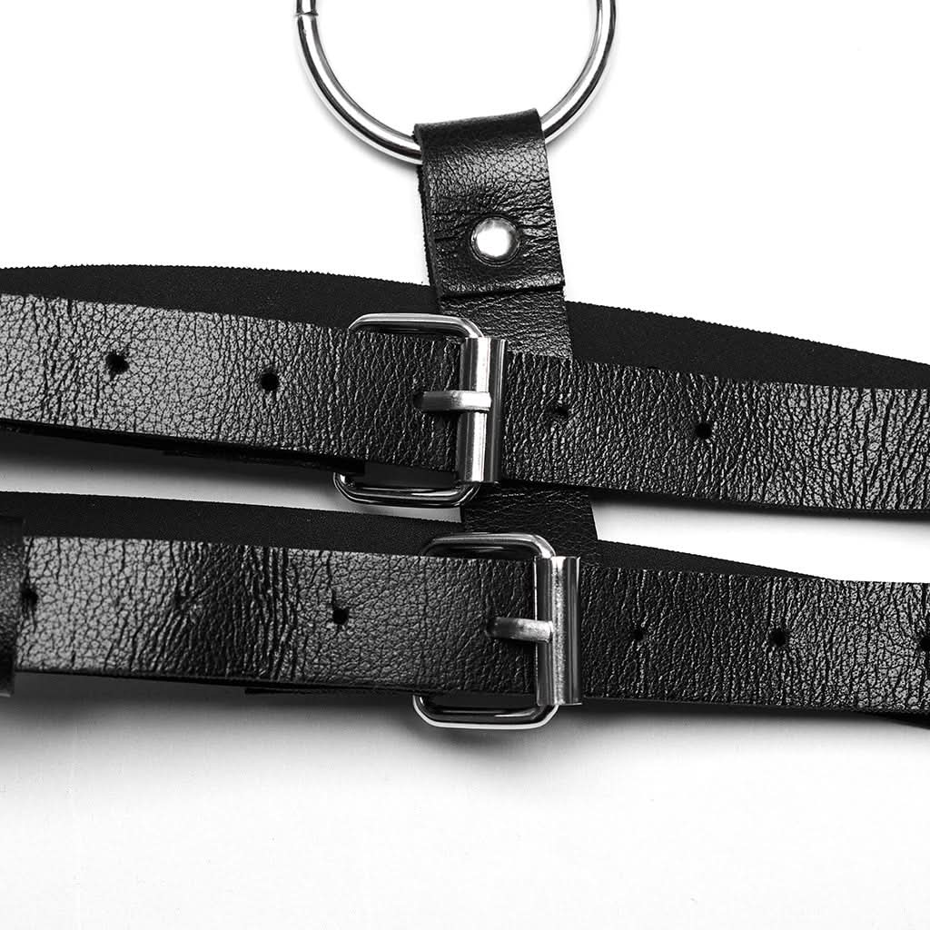Darkwave PU Body Harness - PunkRave