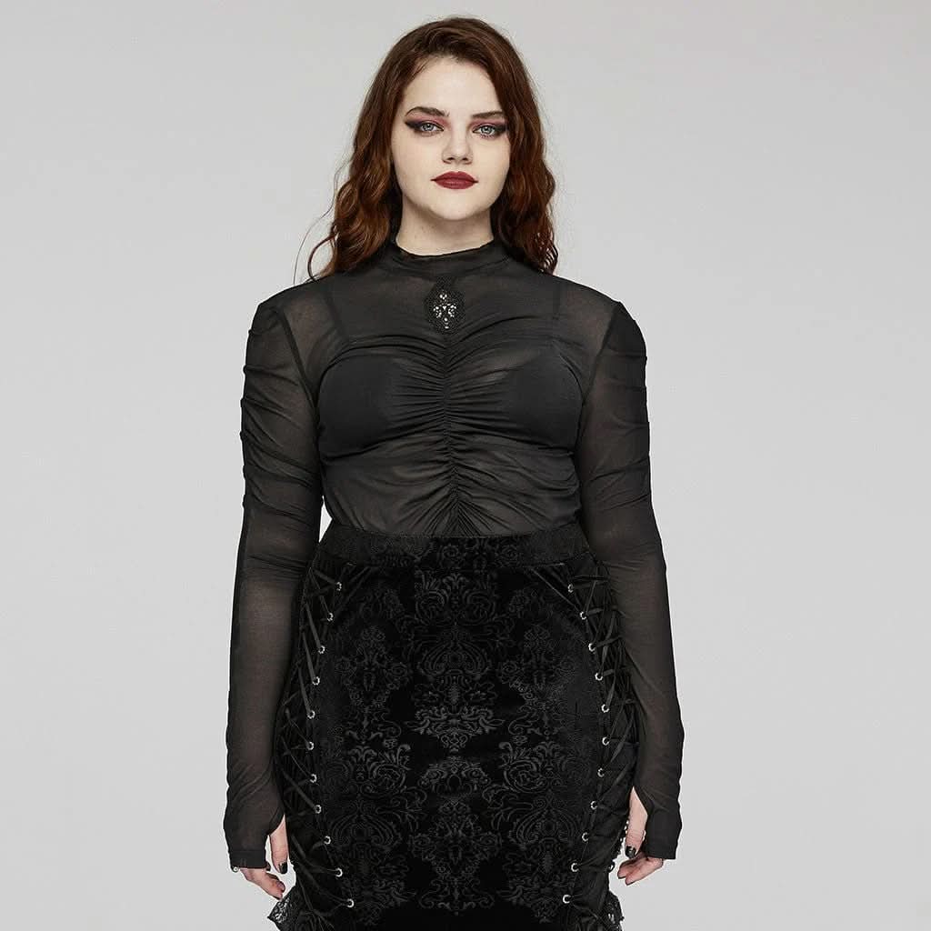 Malefic Sheer Top - PunkRave