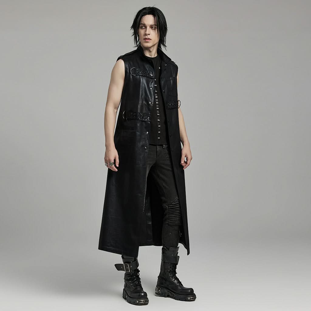 Ephemera PU Coat - PunkRave