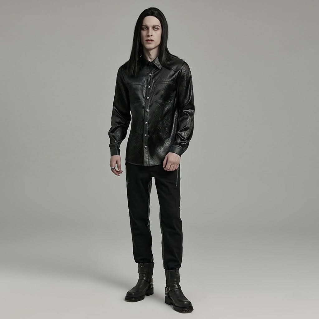 Asphyxia Button-up Shirt - PunkRave