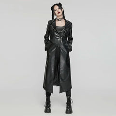 Crescendo PU Trench Coat - PunkRave