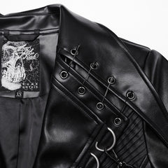 Crescendo PU Trench Coat - PunkRave