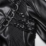 Crescendo PU Trench Coat - PunkRave