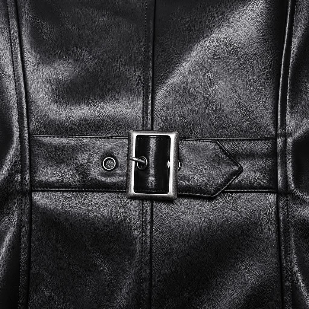 Crescendo PU Trench Coat - PunkRave