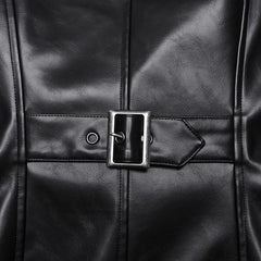 Crescendo PU Trench Coat - PunkRave