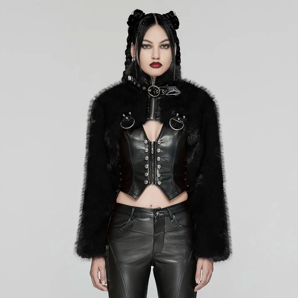 Cindralis Fur Jacket - PunkRave