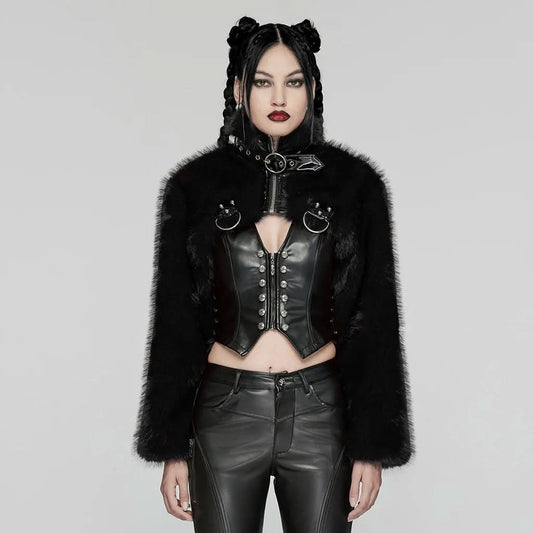 Cindralis Fur Jacket - PunkRave