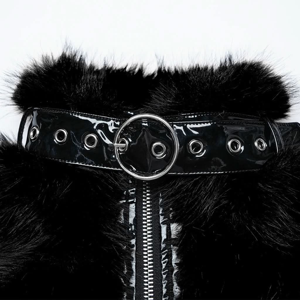 Cindralis Fur Jacket - PunkRave