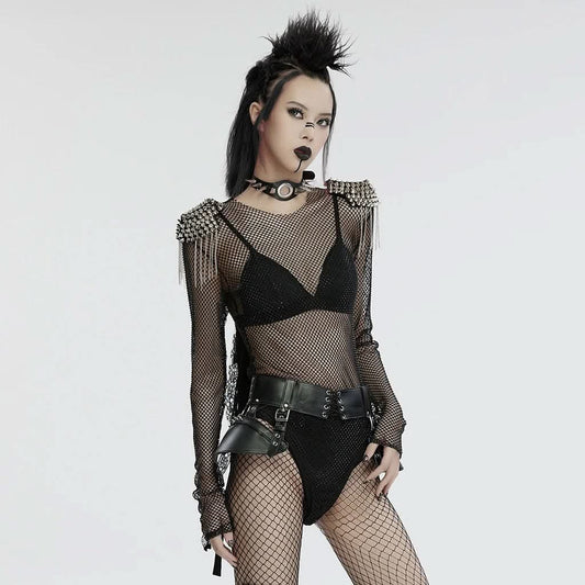 Nightbind Mesh Bodysuit - PunkRave