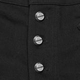 Garnet Men's Gothic Dandy Trousers in Black