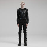Morion Men's Punk Jeans in Black