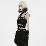 Wraith Shredded Mesh Chain Top
