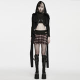 Morpheus Gothic Techwear Hooded Drape Shrug