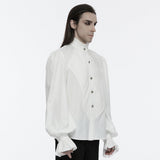 Arachne Gothic Woven Ruffle Shirt Men's