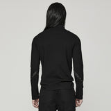 Zadkiel Men's Gothic Longsleeve T-shirt in Black