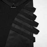 Metzengerstein Men's Punk Wide Leg Trousers in Black