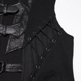 Nightshade Men's Gothic Waistcoat in Black