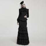 Black Lily Women's Victorian Vintage Skirt in Black