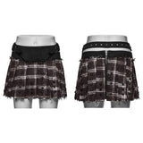 Harrow Plaid Pleated Mini Skirt
