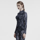 Alethea Gothic Tie Dye Moon Crest Shirt
