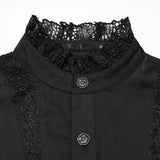Ravenna Gothic Lace Chiffon Shirt Men's