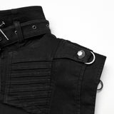 Evander Gothic High Neck Zipped Collar Top Men's