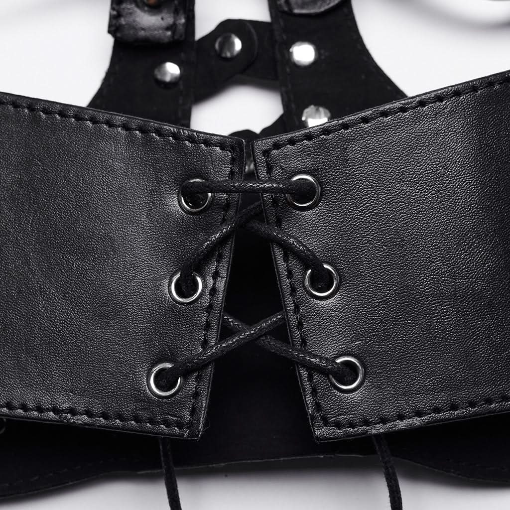 Vampires and Vixens PU Corset with a Choker - PunkRave