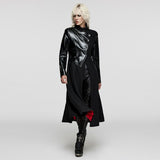 Gotham Glam PU Trench Coat - PunkRave