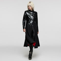 Gotham Glam PU Trench Coat - PunkRave
