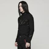 Zadkiel Men's Gothic Longsleeve T-shirt in Black
