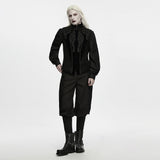 Brume Men's Gothic Embossed Appliqué Zipped Vest in Black