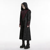 Carmilla Men's Gothic Woven coat in Black & Red