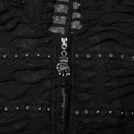 Neon Nightfall Distressed Coat - PunkRave