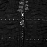 Neon Nightfall Distressed Coat - PunkRave