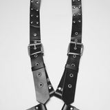 Hellebore Gothic PU Faux Leather Harness Men's