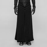 Fenrir Men's Gothic Vampire Brocade Skirt in Black